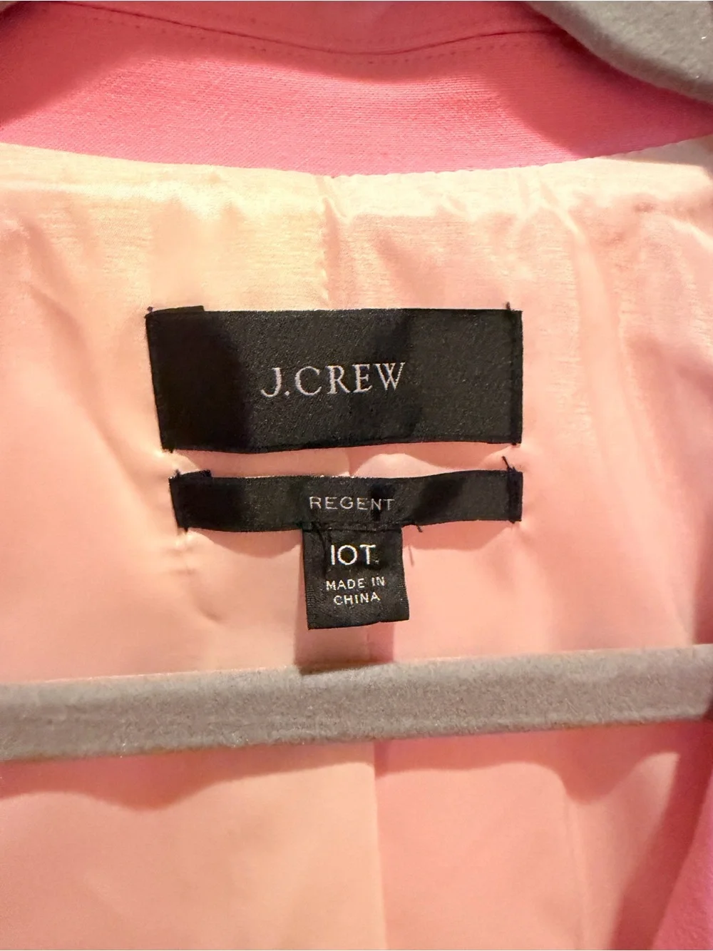 J. Crew Bright Pink Single-Button Tailored Blazer